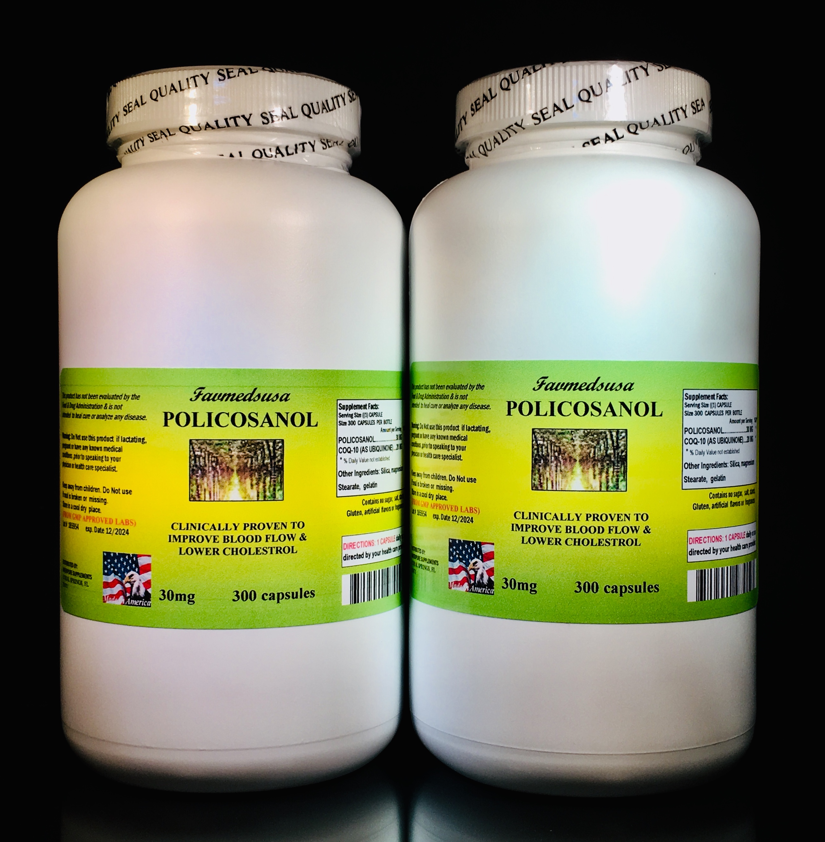 Policosanol + Coq10 - 600 (2x300) capsules